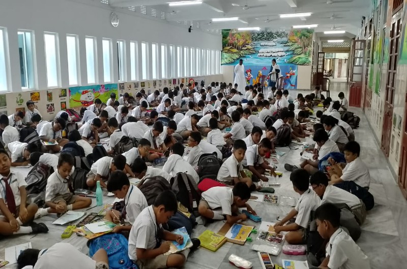 SIT & DRAW COMPETITION FOR CLASSES 3 TO 5