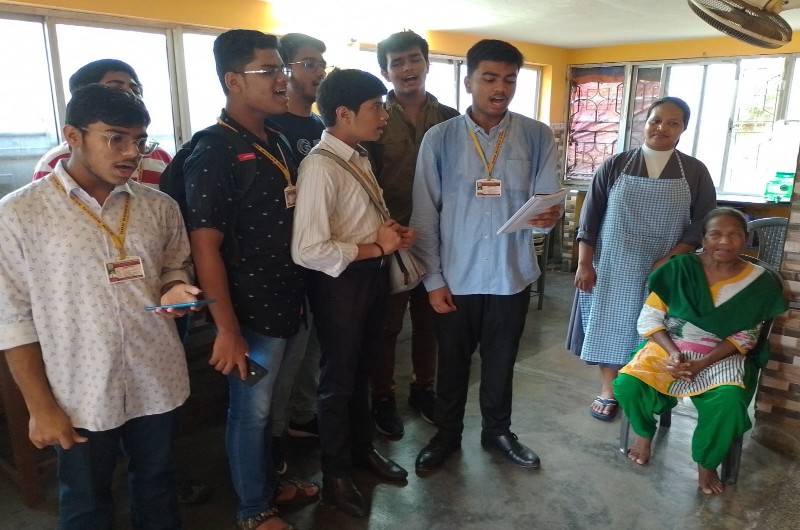 VISIT TO CHESHIRE HOME, SERAMPORE BY SOCIAL SERVICE GROUP